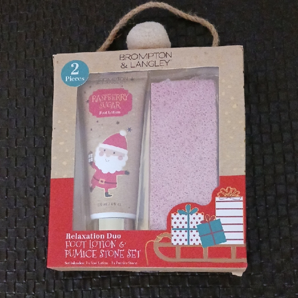NWT Brompton & Langley Foot Lotion and Pumice Stone Set